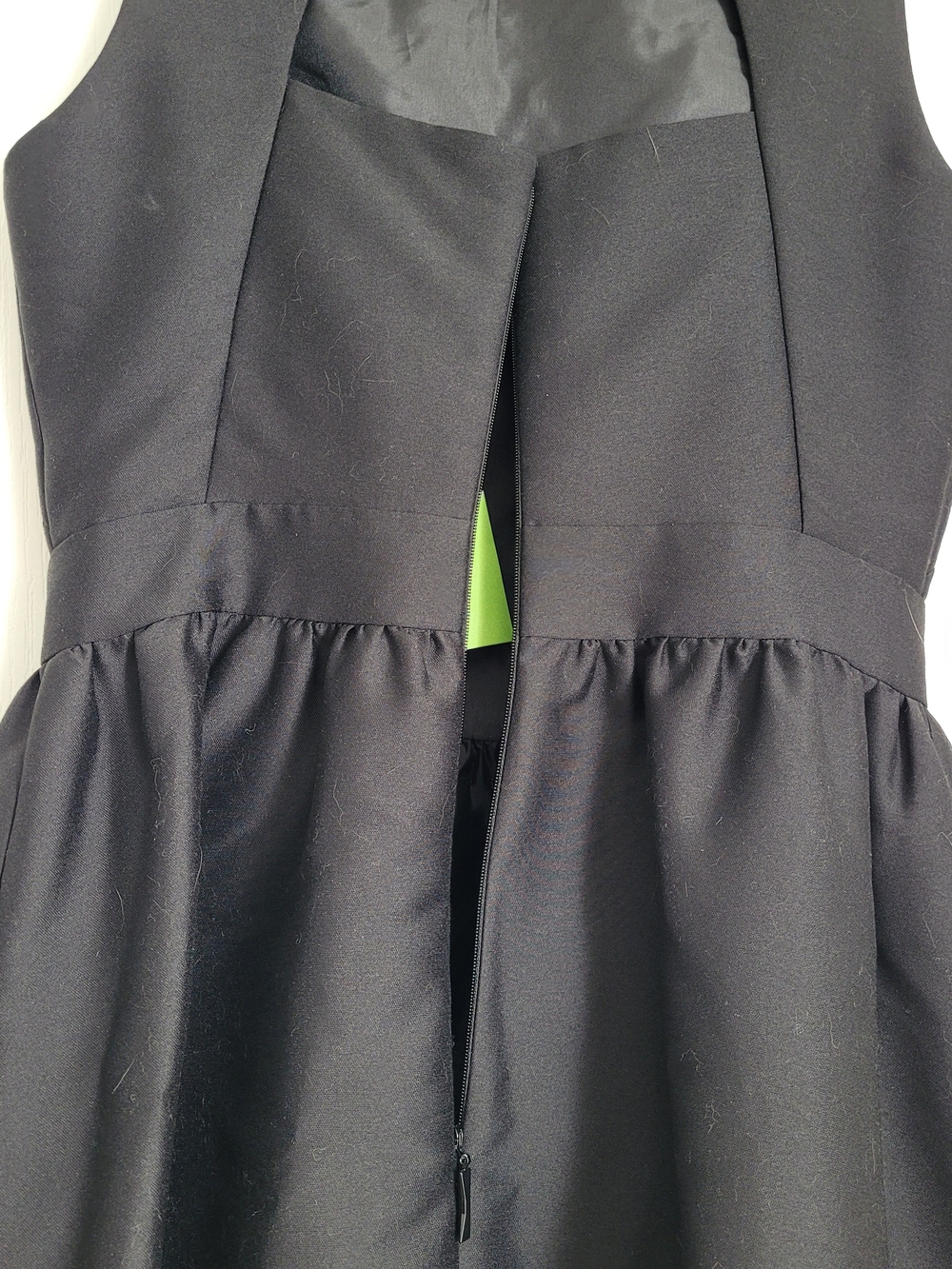 kate spade Black Sleeveless Pearl-Embellished Fit-and-Flare Mini Dress - Picture 9 of 11